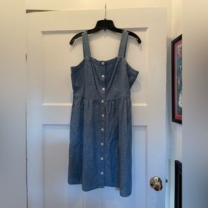 JCrew button front dress - denim - size 12